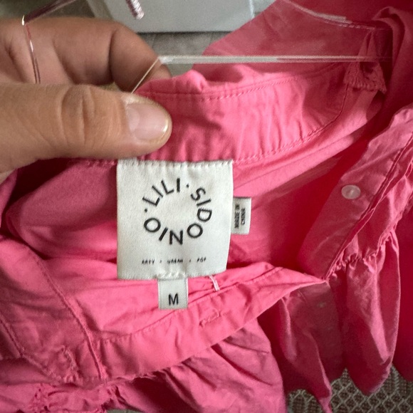 Lili Sidonio Pink Smocked Poplin Mini Dress - Picture 3 of 4